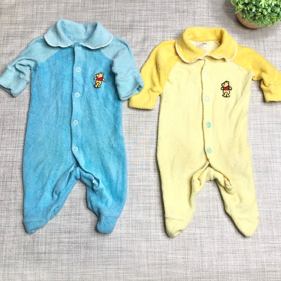 Vintage Disney Winnie the Pooh/ Sears newborn sleeper bundle - Picture 1 of 5
